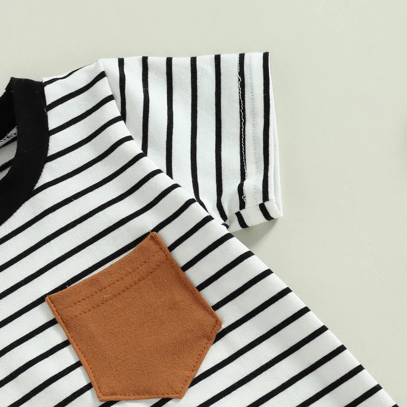 0-18M Newborn Baby Boys Summer Jumpsuit