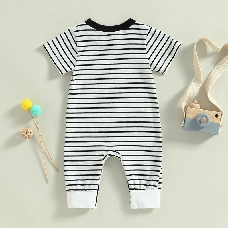 0-18M Newborn Baby Boys Summer Jumpsuit