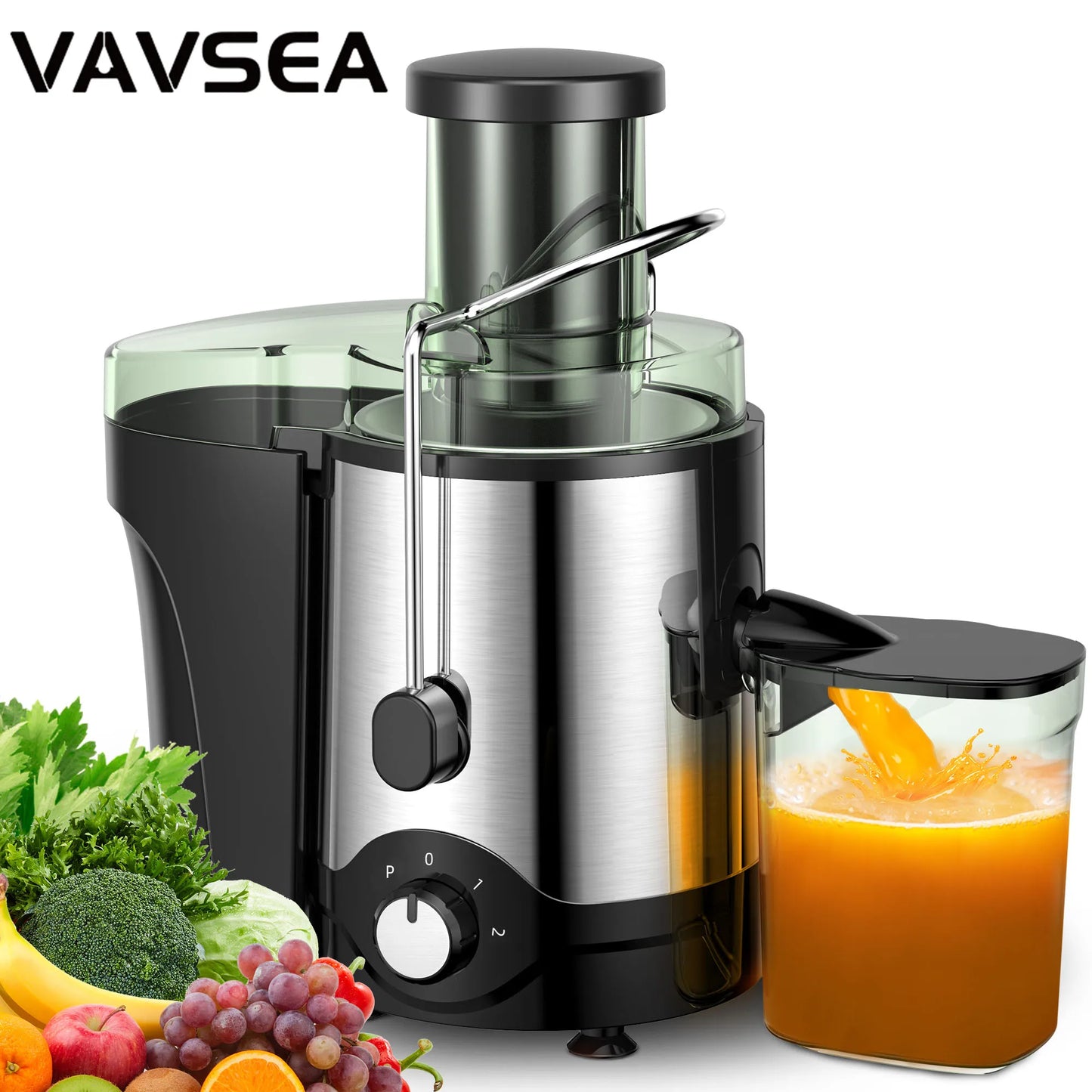 600W Juicer Anti-Drip Centrifugal Juice Extractor