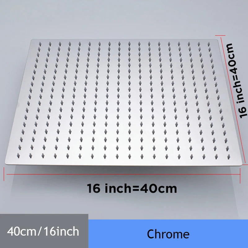 16 Inch Luxury Ultrathin Rainfall Shower Head
