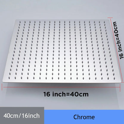 16 Inch Luxury Ultrathin Rainfall Shower Head