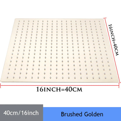 16 Inch Luxury Ultrathin Rainfall Shower Head