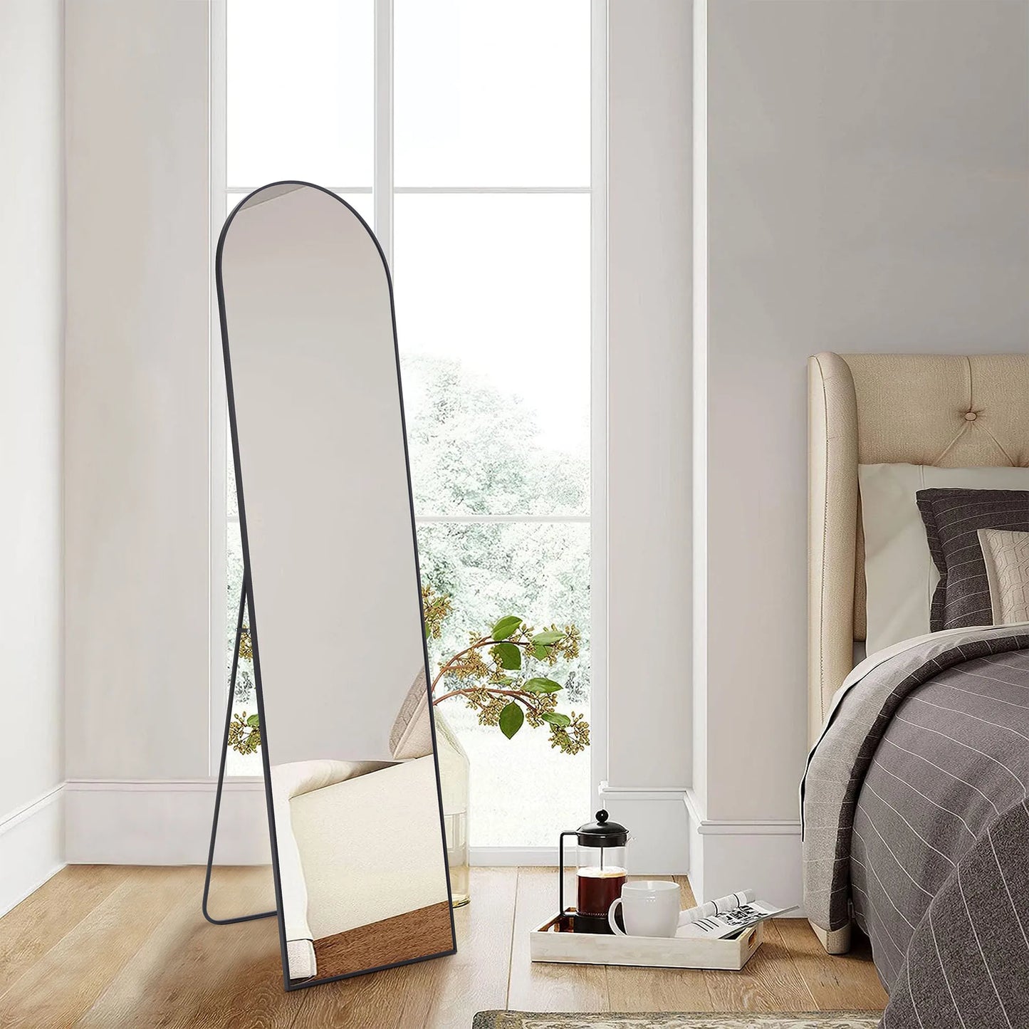 Full Length Right Angle Mirror with Stand