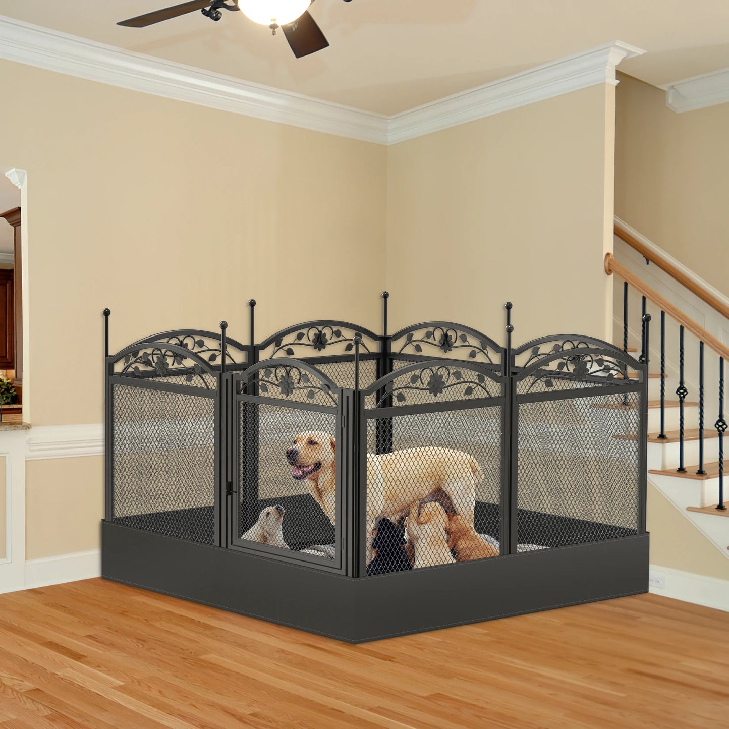 8 Panels DIY Heavy Duty Dog Playpen