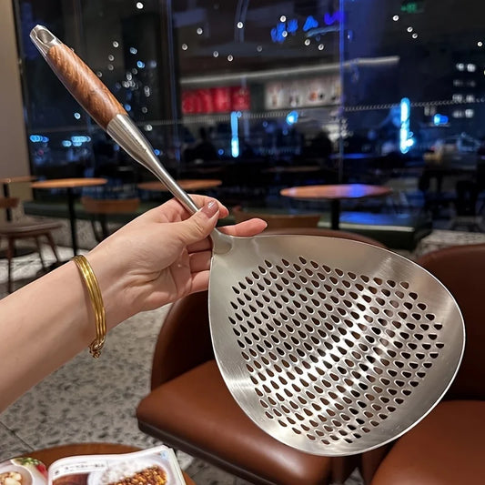 Stainless Steel Skimmer with Large Slotted Spoon