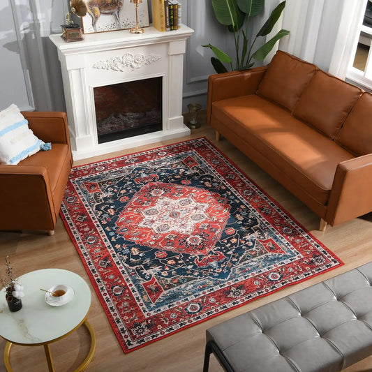 Vintage Bohemian Area Rug for Living Room