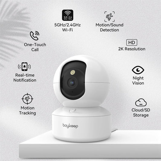 3MP 5G/2.4GHz WiFi Indoor Home Security