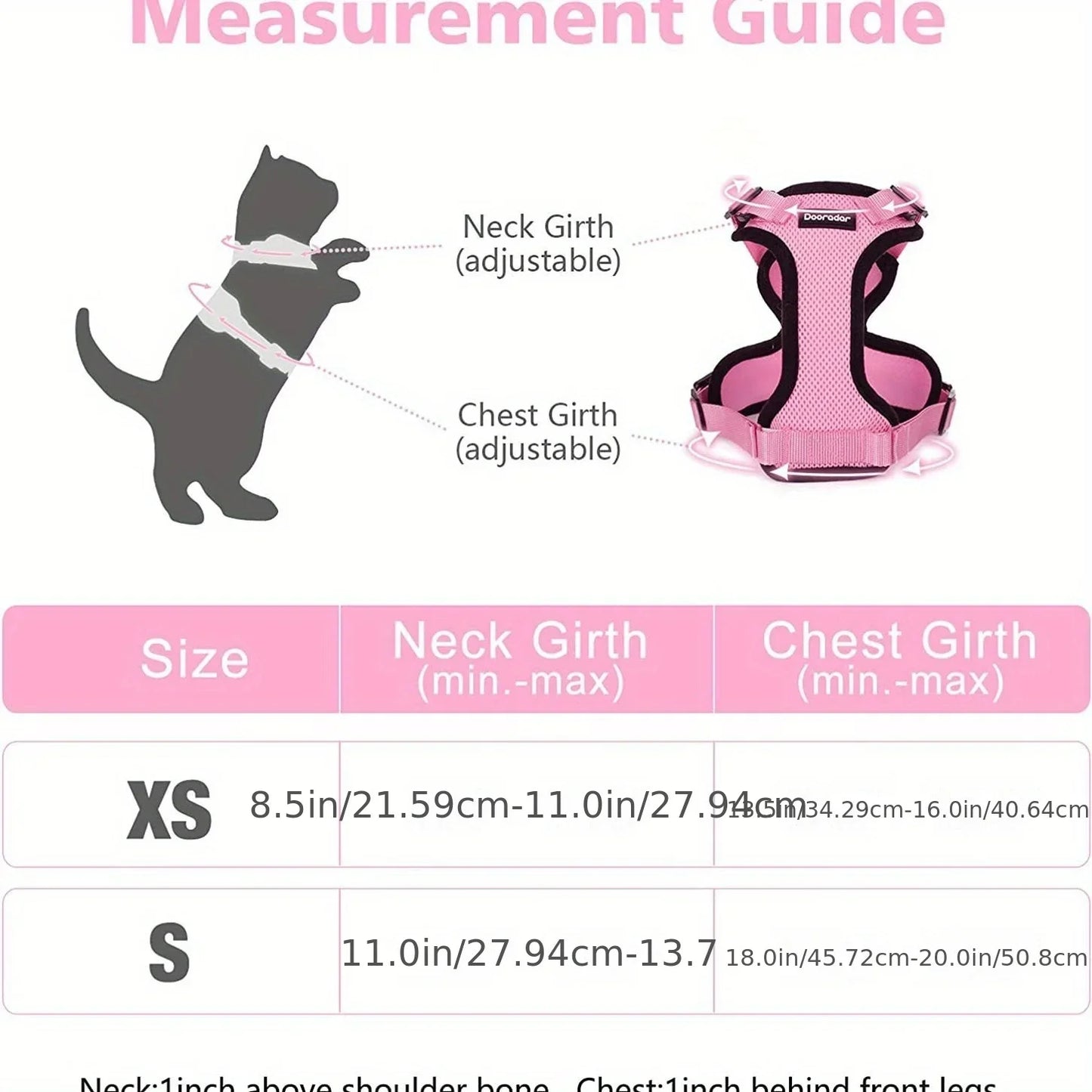 Adjustable Cat Leash Vest  Non-Slip