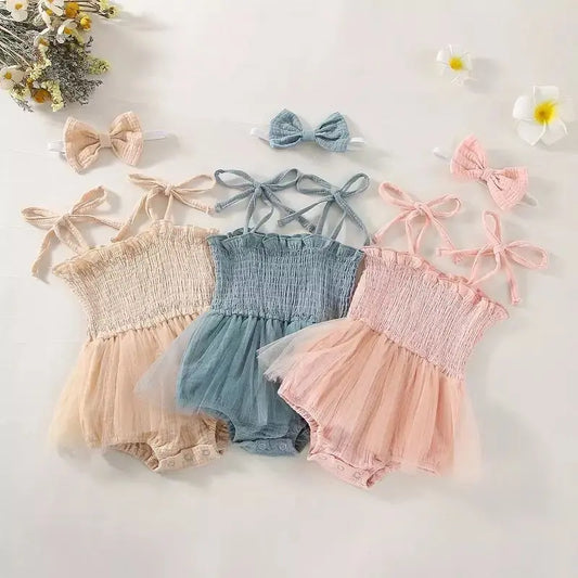 0-18M 2Pcs Summer Newborn Infant Baby Girls