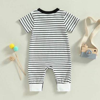 0-18M Newborn Baby Boys Summer Jumpsuit