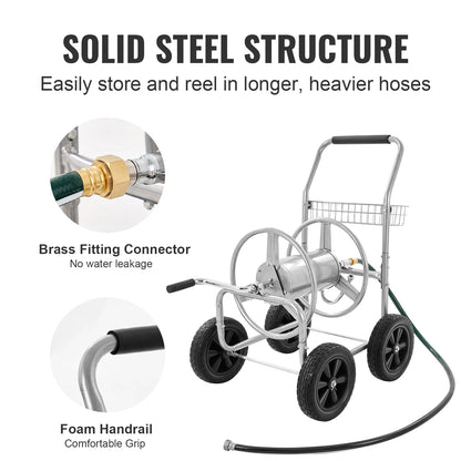 250ft Heavy Duty Hose Reel Cart