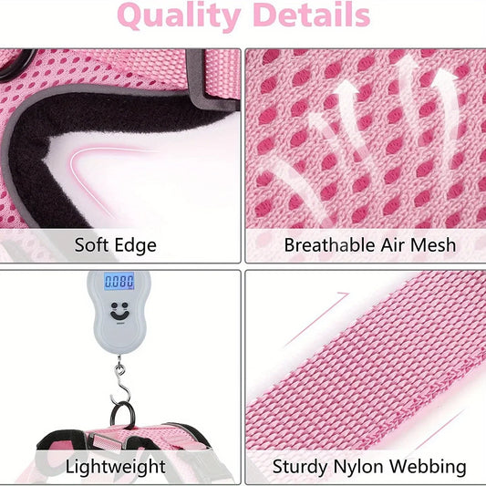 Adjustable Cat Leash Vest  Non-Slip