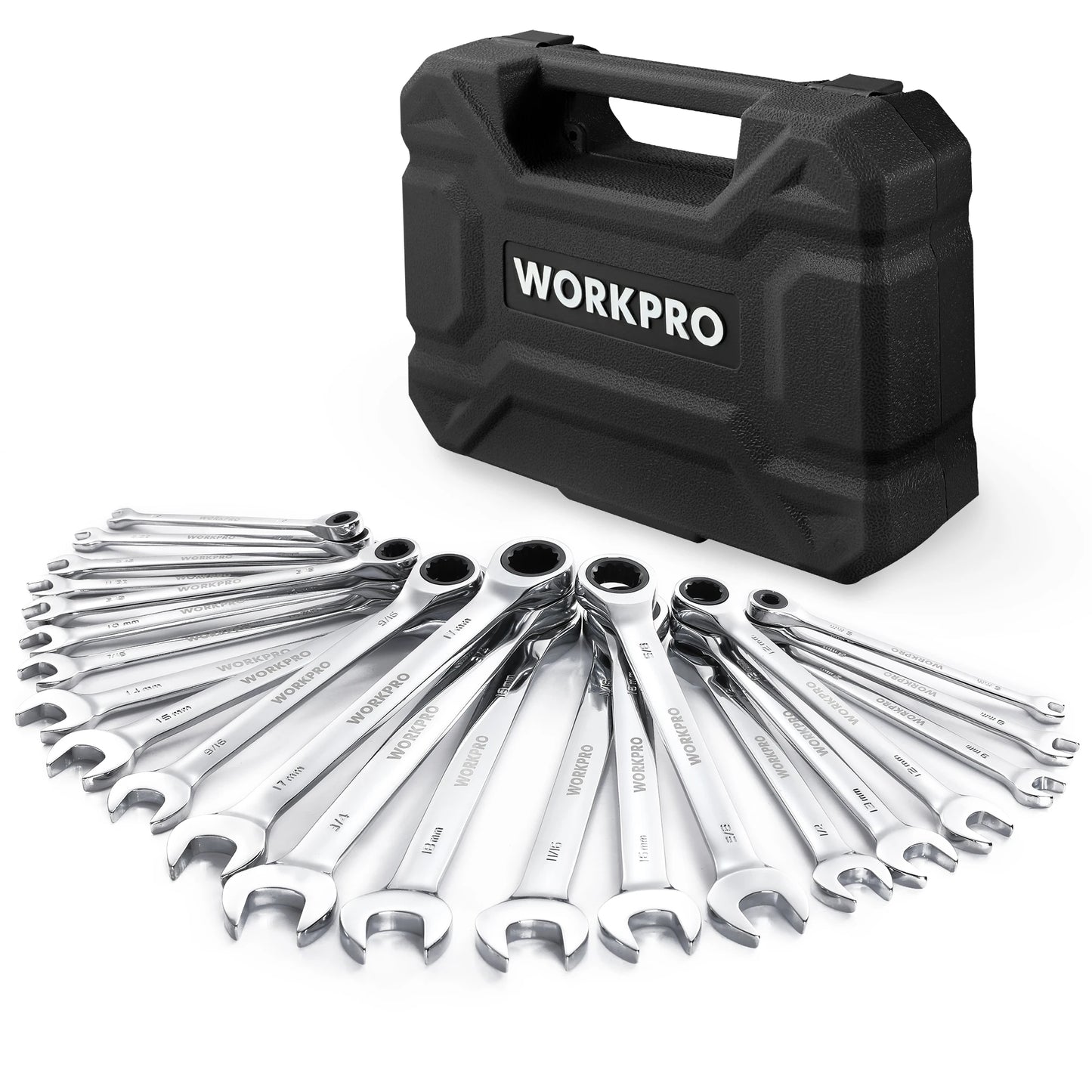 23pc Ratcheting Wrench Set
