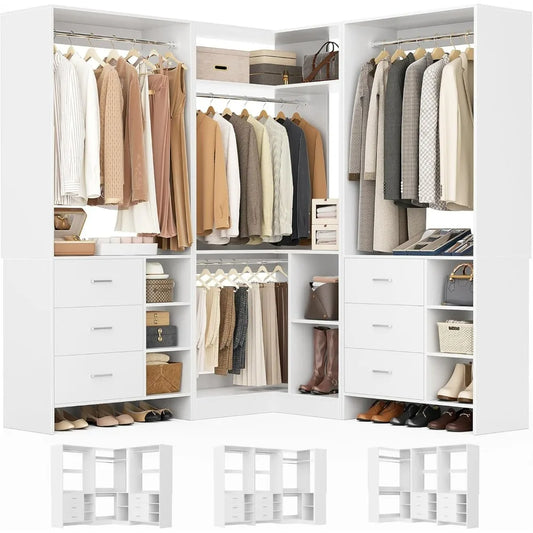 Closet System Drawers, Hanging Rods, Tower