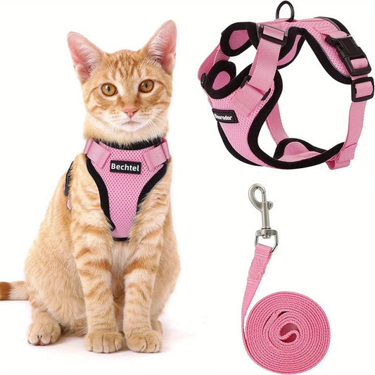 Adjustable Cat Leash Vest  Non-Slip