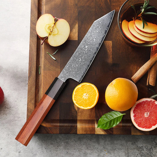 5" Kitchen Utility Knife Japanese Hand Forged Damascus Steel Chef Knives Vegetable Meat Peeling Fruit Knife Cooking Tools