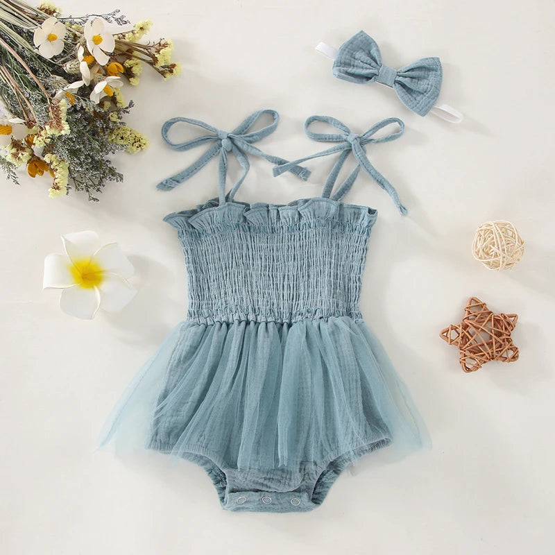 0-18M 2Pcs Summer Newborn Infant Baby Girls