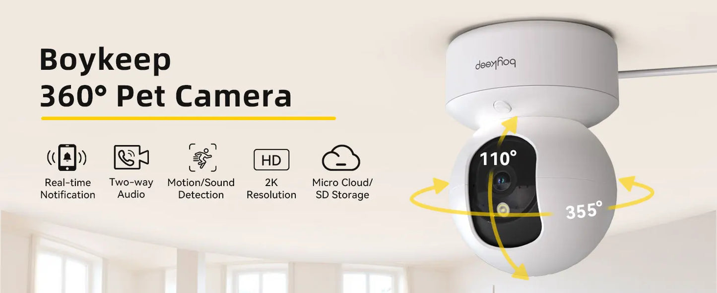 3MP 5G/2.4GHz WiFi Indoor Home Security