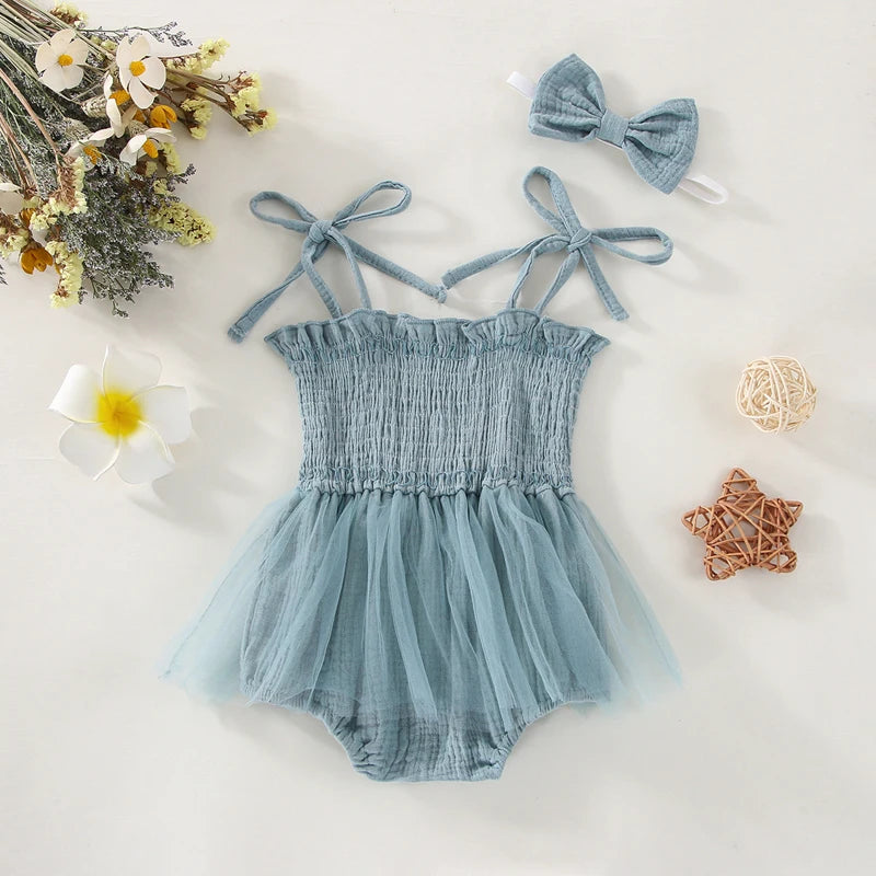 0-18M 2Pcs Summer Newborn Infant Baby Girls