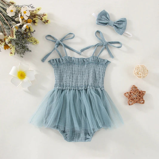 0-18M 2Pcs Summer Newborn Infant Baby Girls