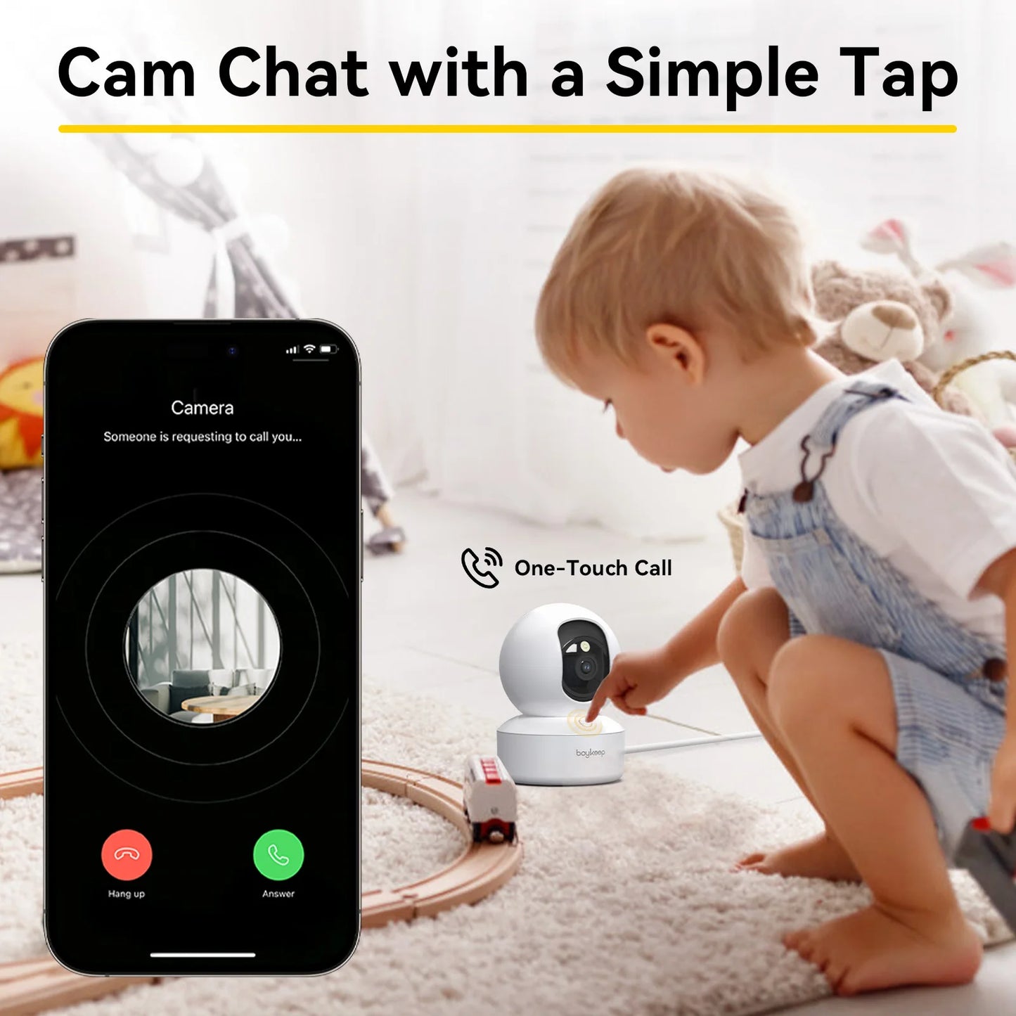 3MP 5G/2.4GHz WiFi Indoor Home Security