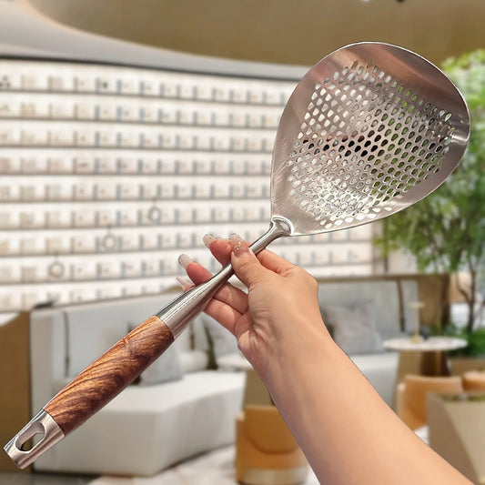 Stainless Steel Skimmer with Large Slotted Spoon