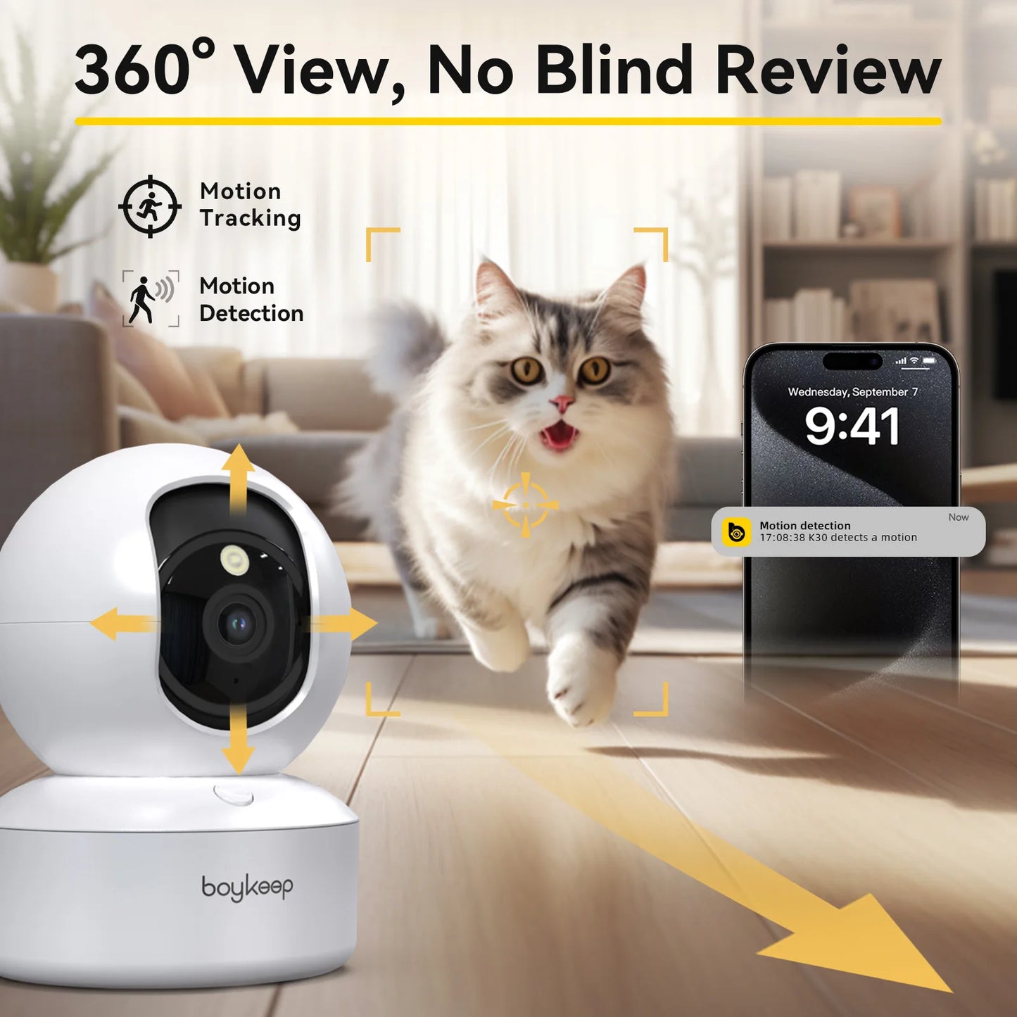 3MP 5G/2.4GHz WiFi Indoor Home Security